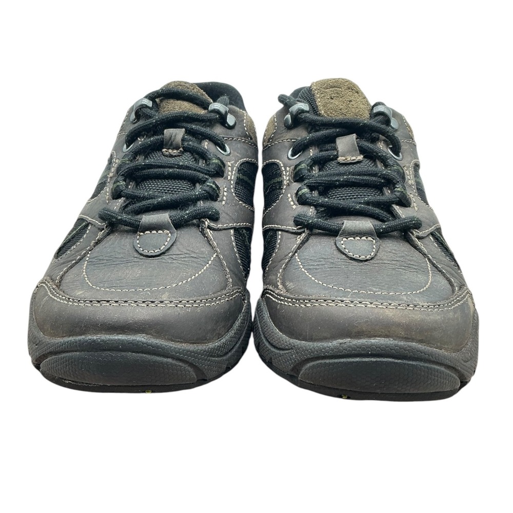 Clarks‎ Wave Waterproof Brown Leather Walking Shoes Womens 7M Low Top Sneakers